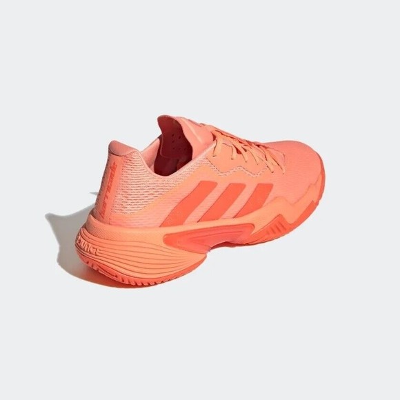 WOMEN'S adidas Barricade Orange Tennis Shoes GW3816 - Picture 6 of 11